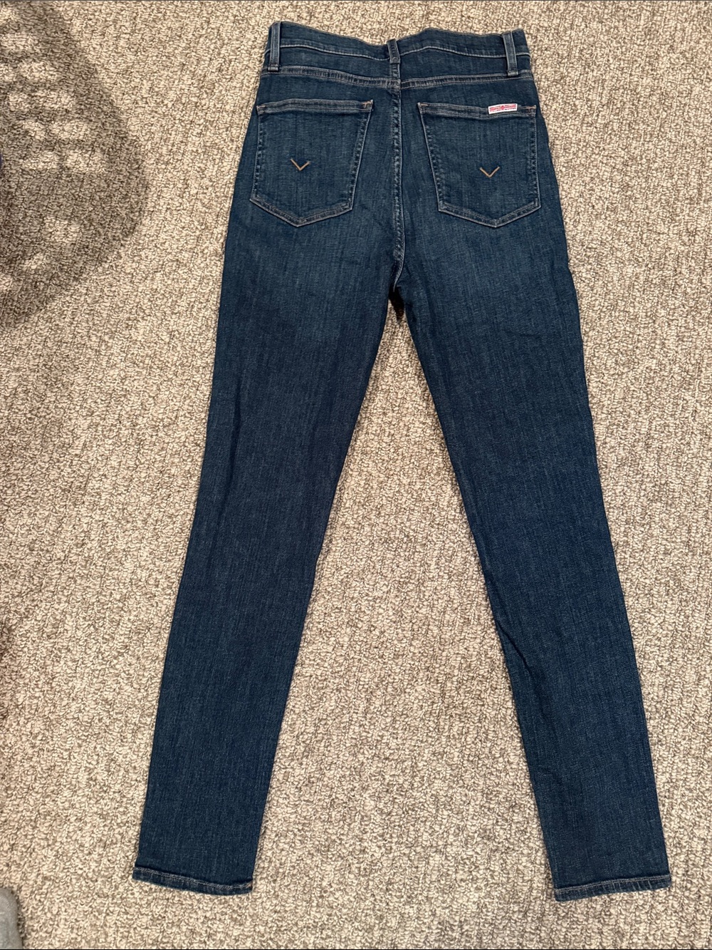 Hudson Women's Skinny Jeans in Deep Indigo Stretch Denim